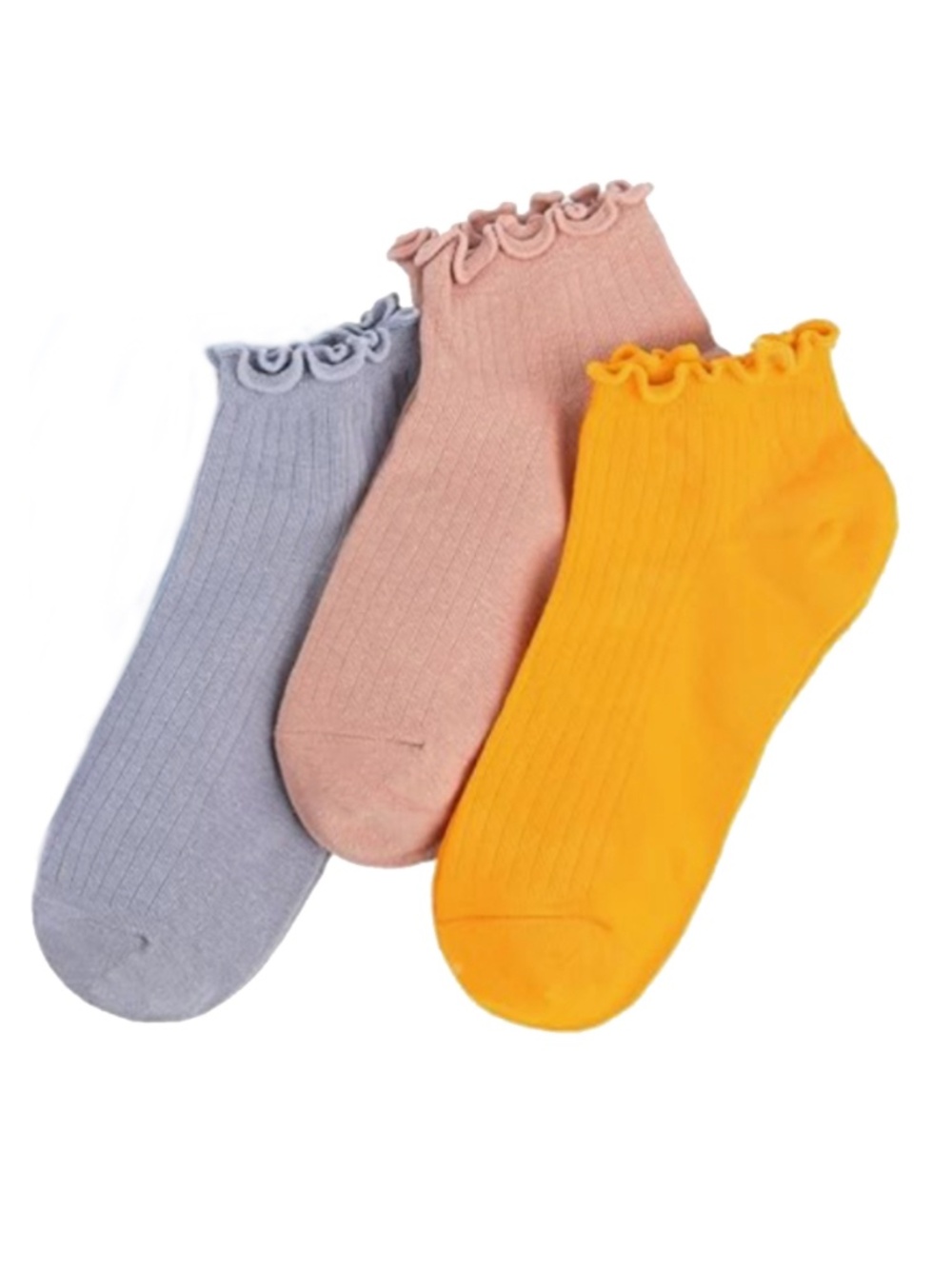 3 Cute Ruffled socks - 3 colors